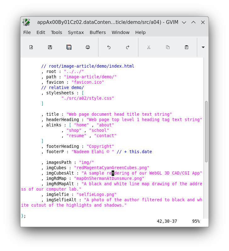 source code of dataContent json