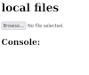 An ICON which is a screenshot of the local file web app.