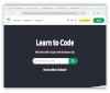 Screenshot of w3schools home page.